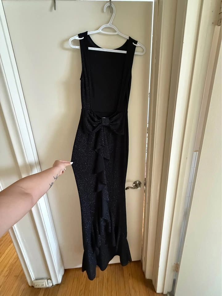 Black Bow Open Back Dress - photo 2