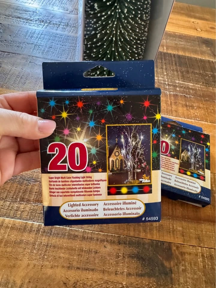 Lemax Mini Christmas Tree & 2 Light String Sets - photo 2