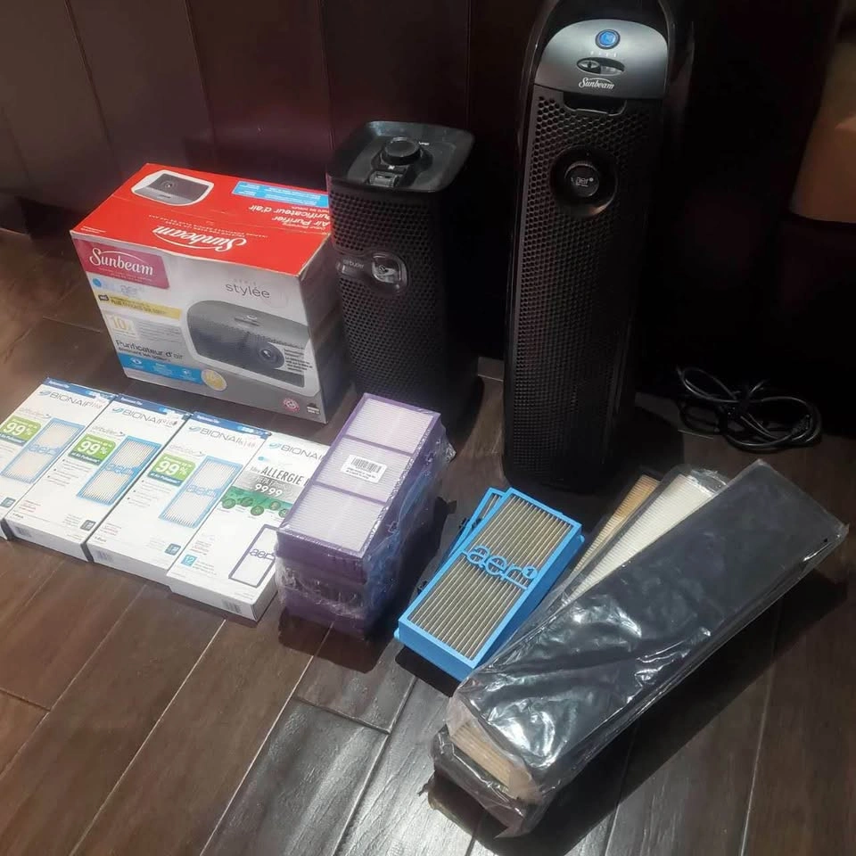 AER1 3x Lot Sunbeam Bionaire Air Cleaners Purifiers +15 filters - photo 4
