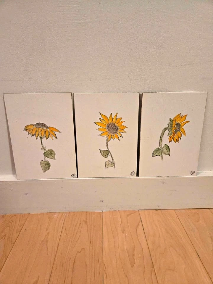 Hand Painted, Signed, Original Artwork - Florals