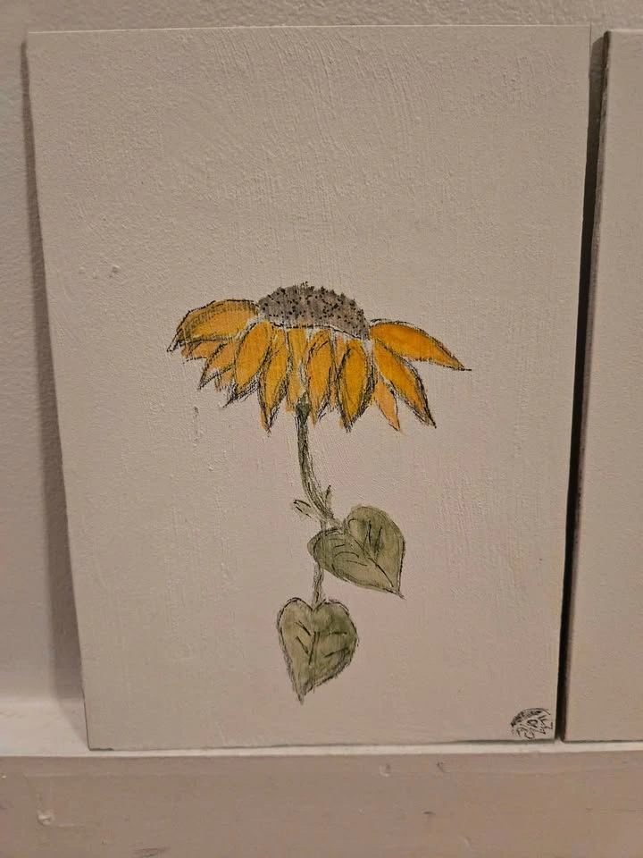 Hand Painted, Signed, Original Artwork - Florals - photo 3
