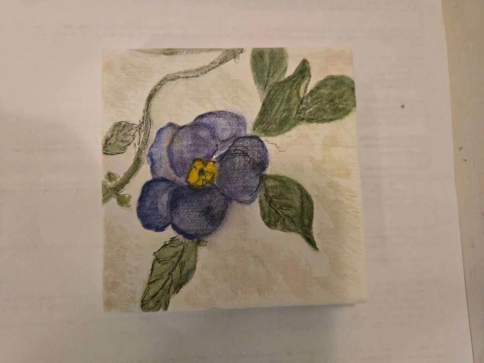 Hand Painted, Signed, Original Artwork - Floral - photo 2