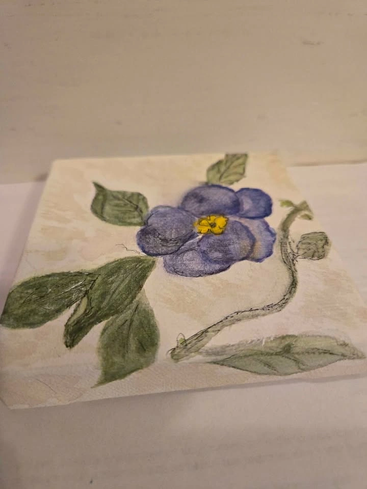 Hand Painted, Signed, Original Artwork - Floral - photo 5