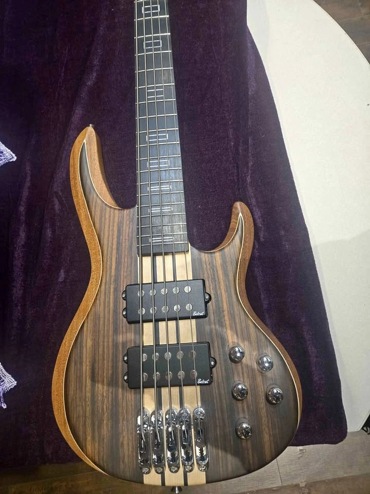New Premium 5 String Bass Guitar Neck-Thru - Ultra High Quality