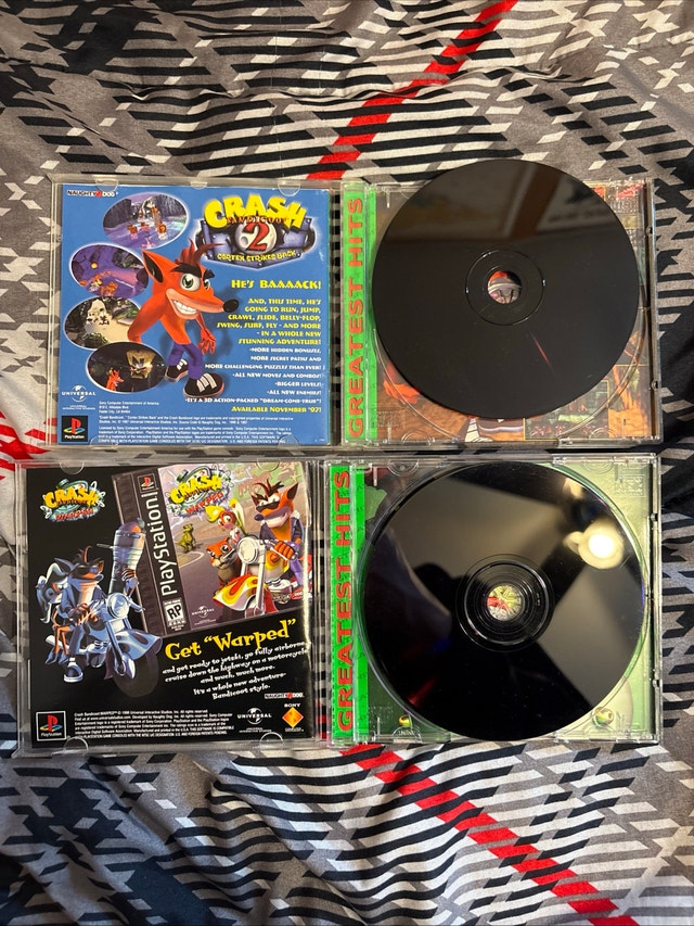Lot Of 4 PS1 Games Crash 1, 2, 3, Team Racing, & PS1 Controller - photo 4