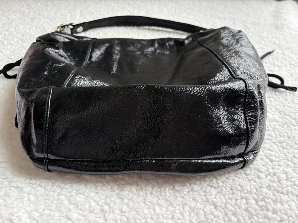 Coach Poppy NWT Vintage Y2K Black Patent Leather Jazzy Hobo Shou - photo 4