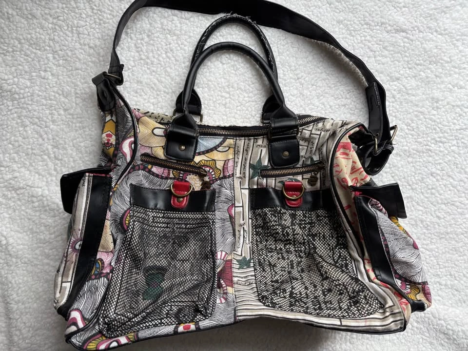 Desigual Y2K Vintage Patchwork Floral Satchel - photo 2