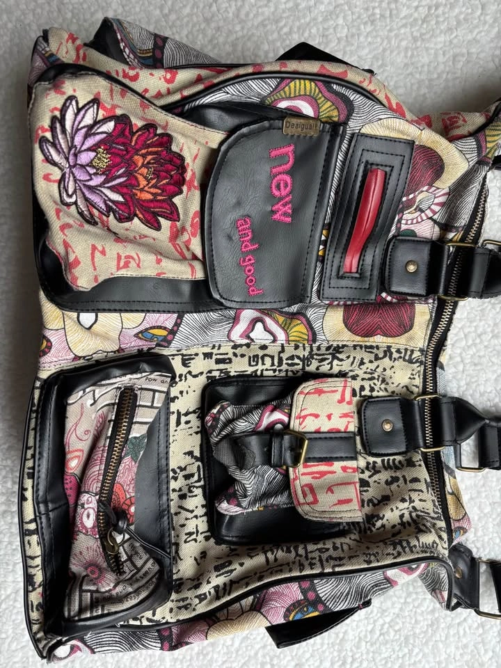 Desigual Y2K Vintage Patchwork Floral Satchel - photo 4
