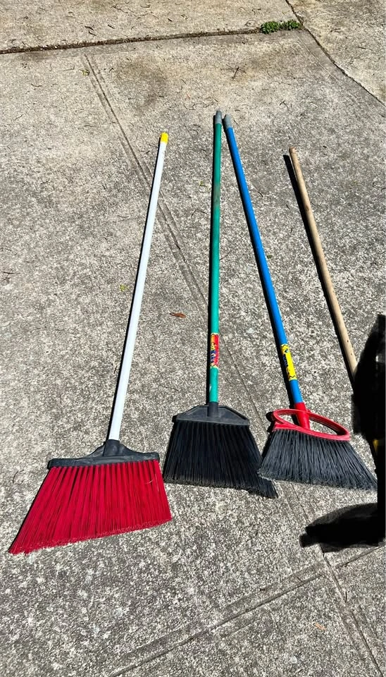New Heavy-Duty Floor Cleaning Broom - $8 Each