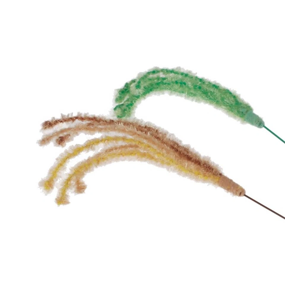 CattyMan Silver Grass Cat Wand Toy - 2/Pack - photo 3