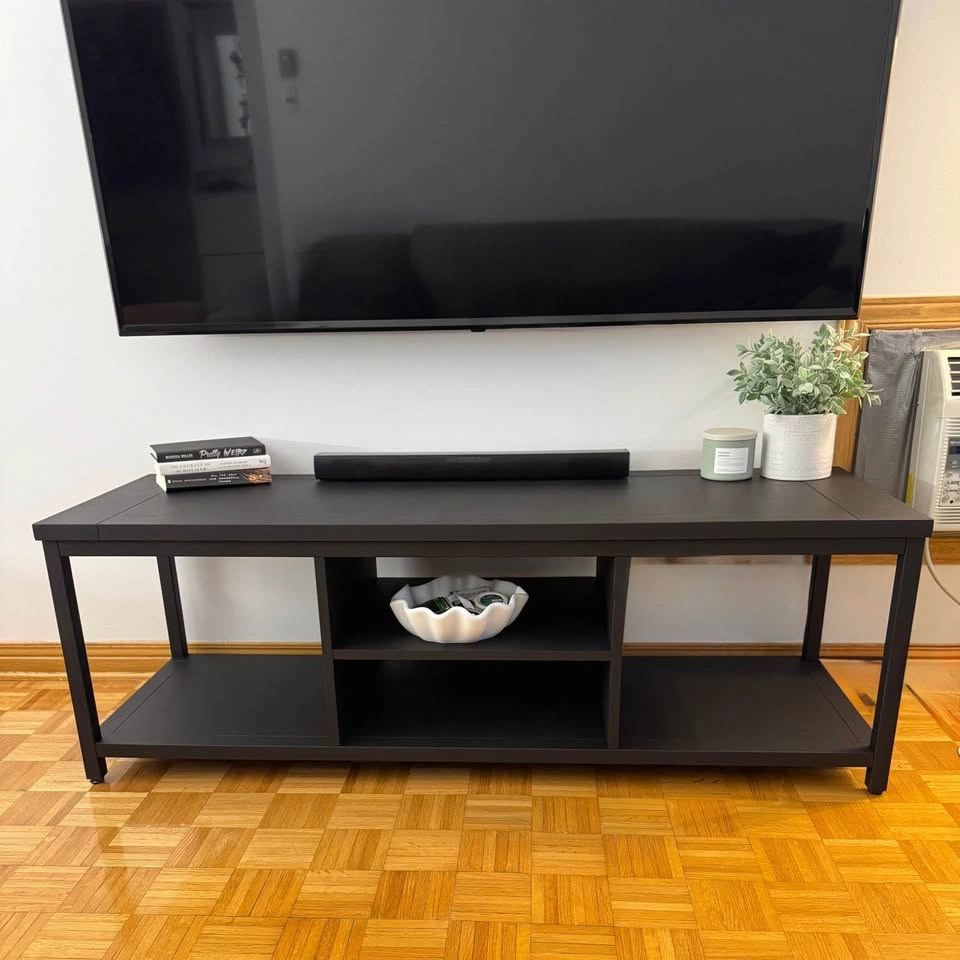 Modern Black TV Stand / Media Console – 60” (Crate & Barrel) - photo 2