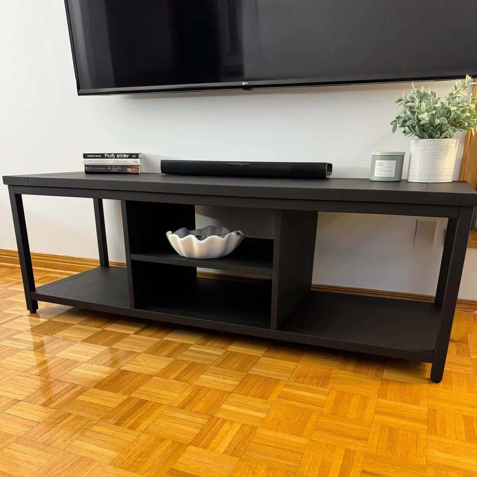 Modern Black TV Stand / Media Console – 60” (Crate & Barrel) - photo 3