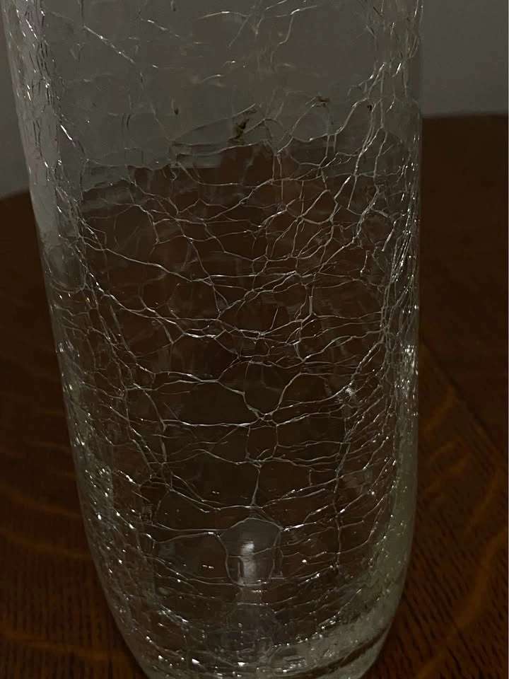 Glass Crackle Vase - photo 2