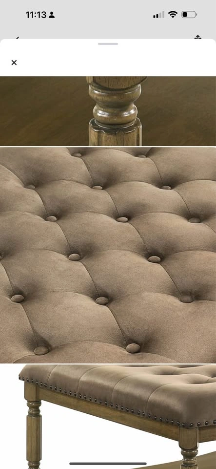New Tufted Ottoman Coffee Table - photo 3