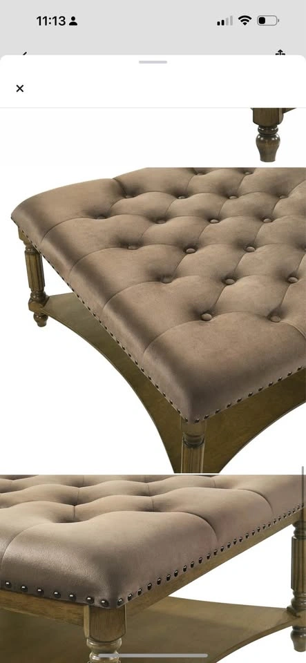 New Tufted Ottoman Coffee Table - photo 4