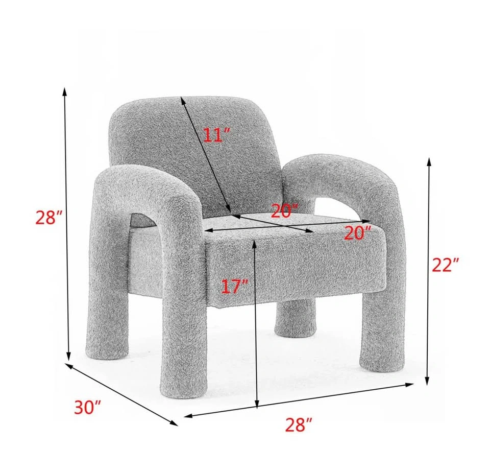 NEW Modern Cream Accent Chairs - Pair - photo 5