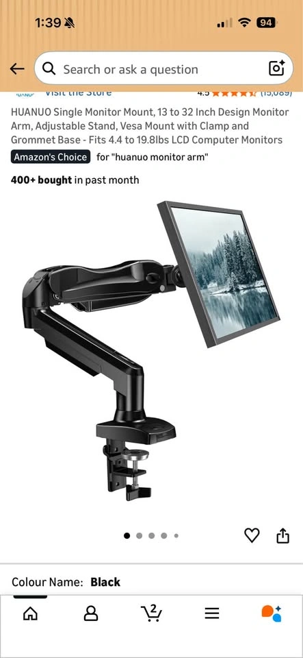 HUANUO Single Monitor Arm - photo 3