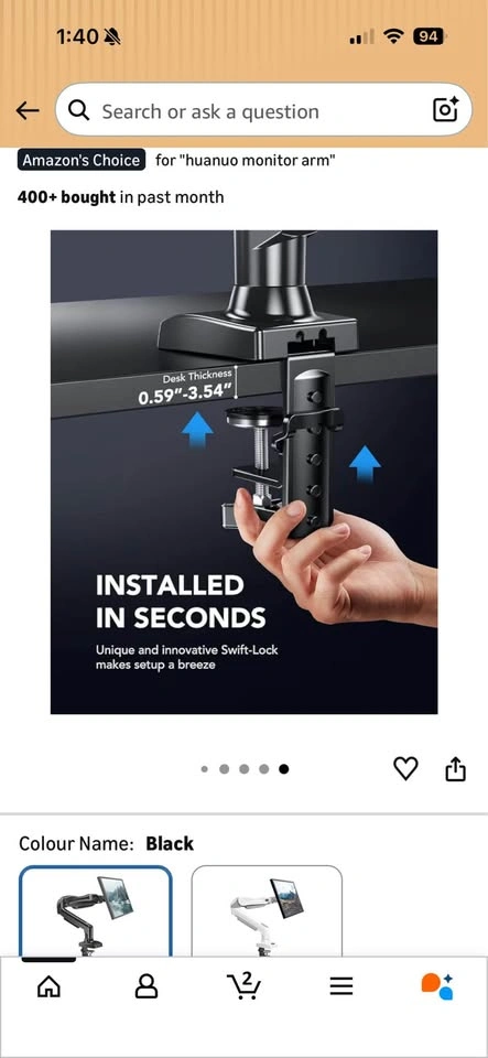 HUANUO Single Monitor Arm - photo 5