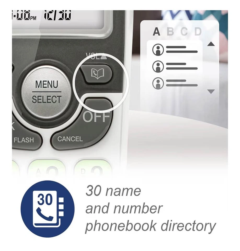 BRAND NEW VTech Cordless Phone with Speakerphone (VG101) - White - photo 4