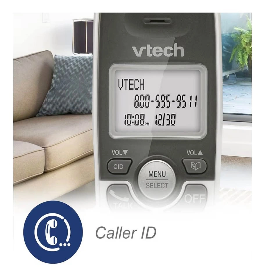 BRAND NEW VTech Cordless Phone with Speakerphone (VG101) - White - photo 5