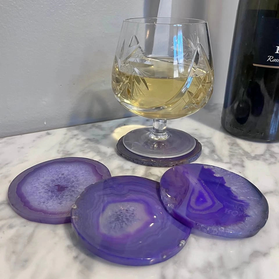Gemstone Coasters - Mothers Day Gift - Agate Geode Coasters