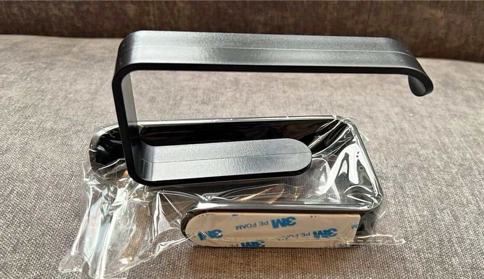 Black Adhesive Toilet Paper Holder (Set of 2)