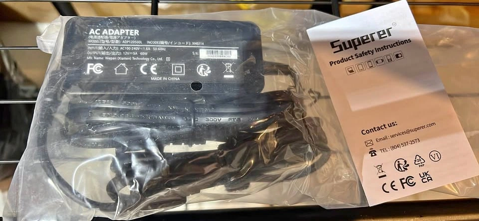 Superer AC Adapter ADP120500L