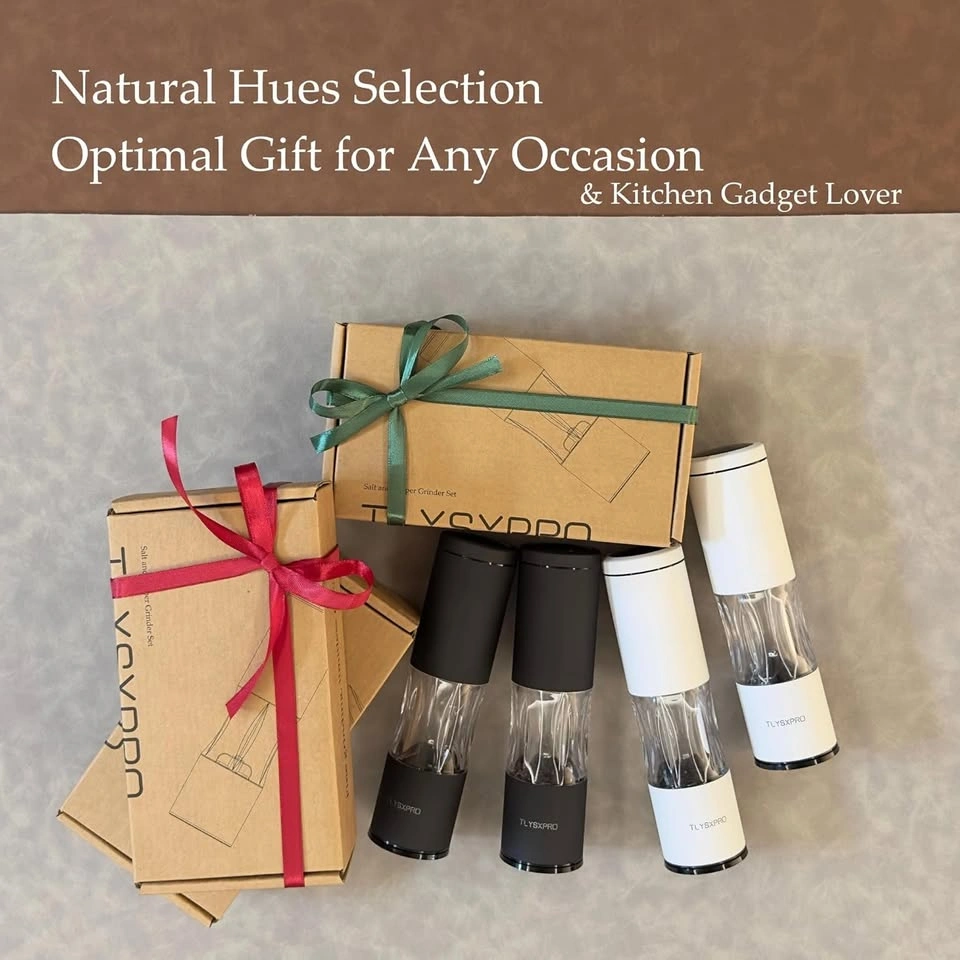 Salt and Pepper Grinder Set with Adjustable Coarseness - photo 3