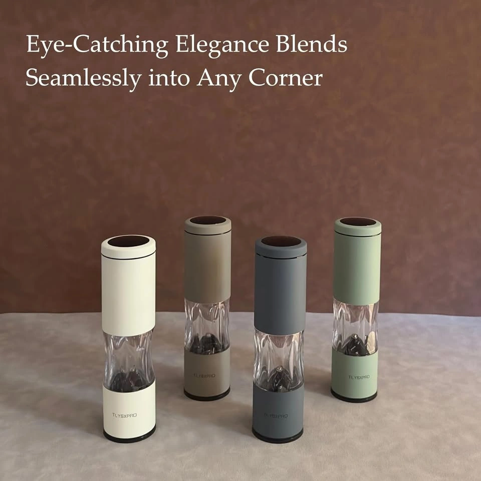 Salt and Pepper Grinder Set with Adjustable Coarseness - photo 5