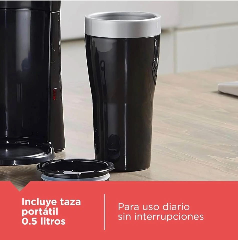 NEW Black+Decker Single Serve Coffeemaker w/ 16oz Travel Mug - photo 3