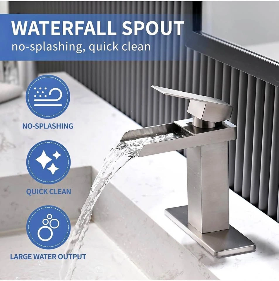 NEW Modern Brushed Nickel Bathroom Sink Faucet – Lairuier