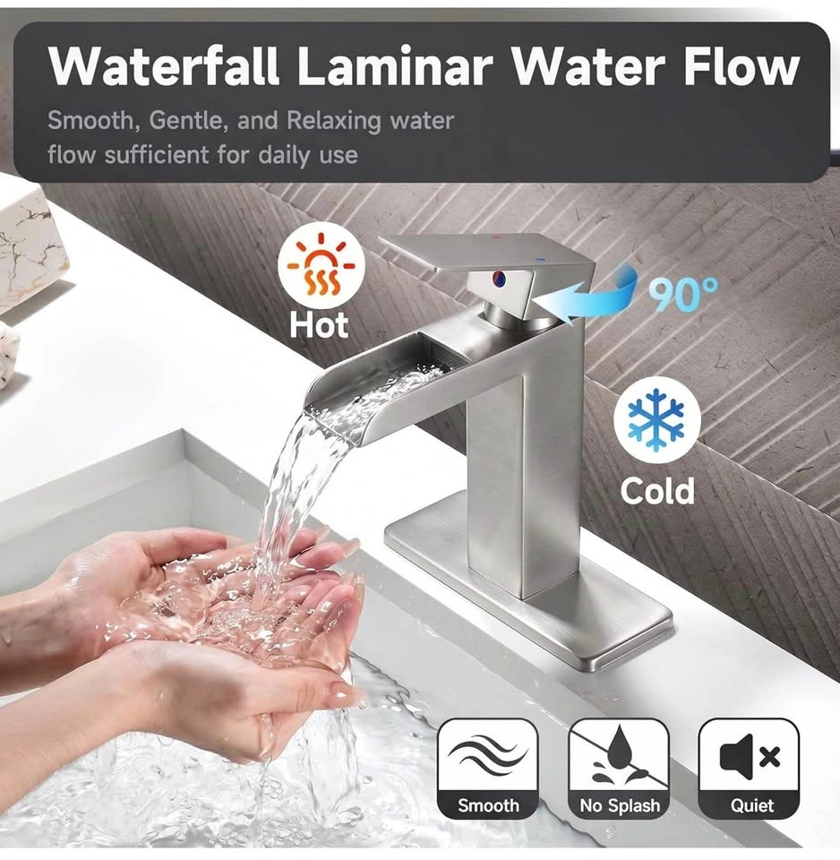 NEW Modern Brushed Nickel Bathroom Sink Faucet – Lairuier - photo 2