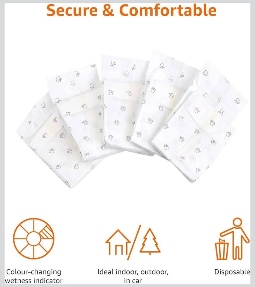 NEW Amazon Basics Disposable Male Dog Wraps – 30-Pack - Size Lar - photo 2