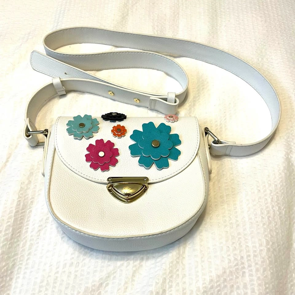 Women’s Faux Leather Floral Crossbody Bag