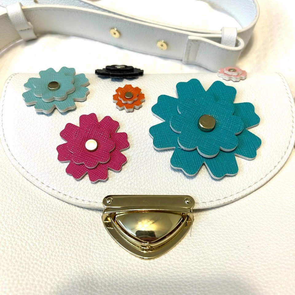 Women’s Faux Leather Floral Crossbody Bag - photo 2