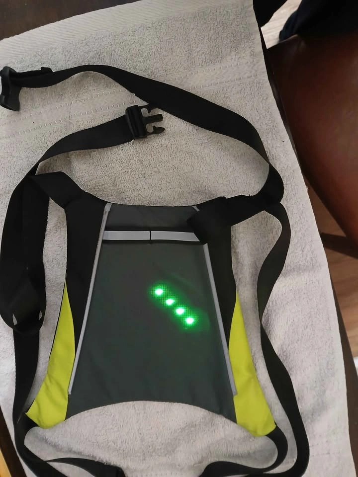 Safety Reflective LED Cycling Vest w/ Remote - photo 2