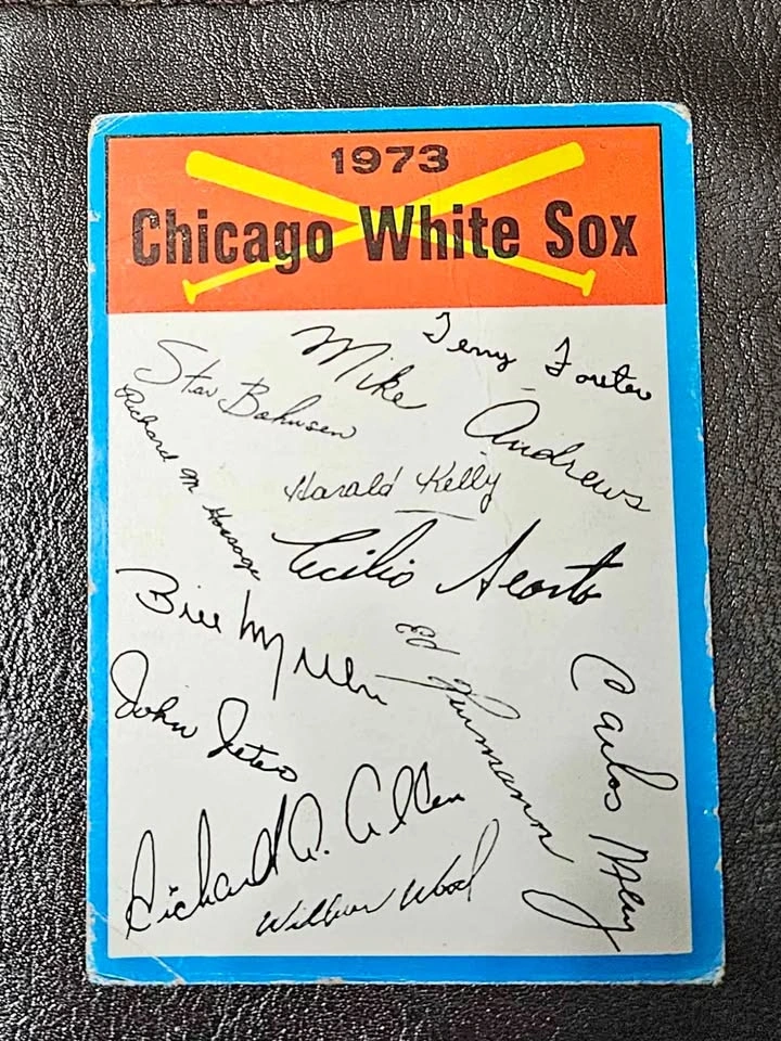 1973 Tops Team Check List - Chicago White Sox