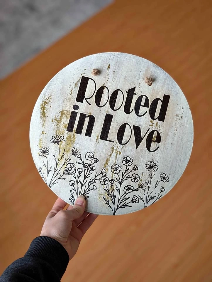 Beautiful Wooden Wall Sign