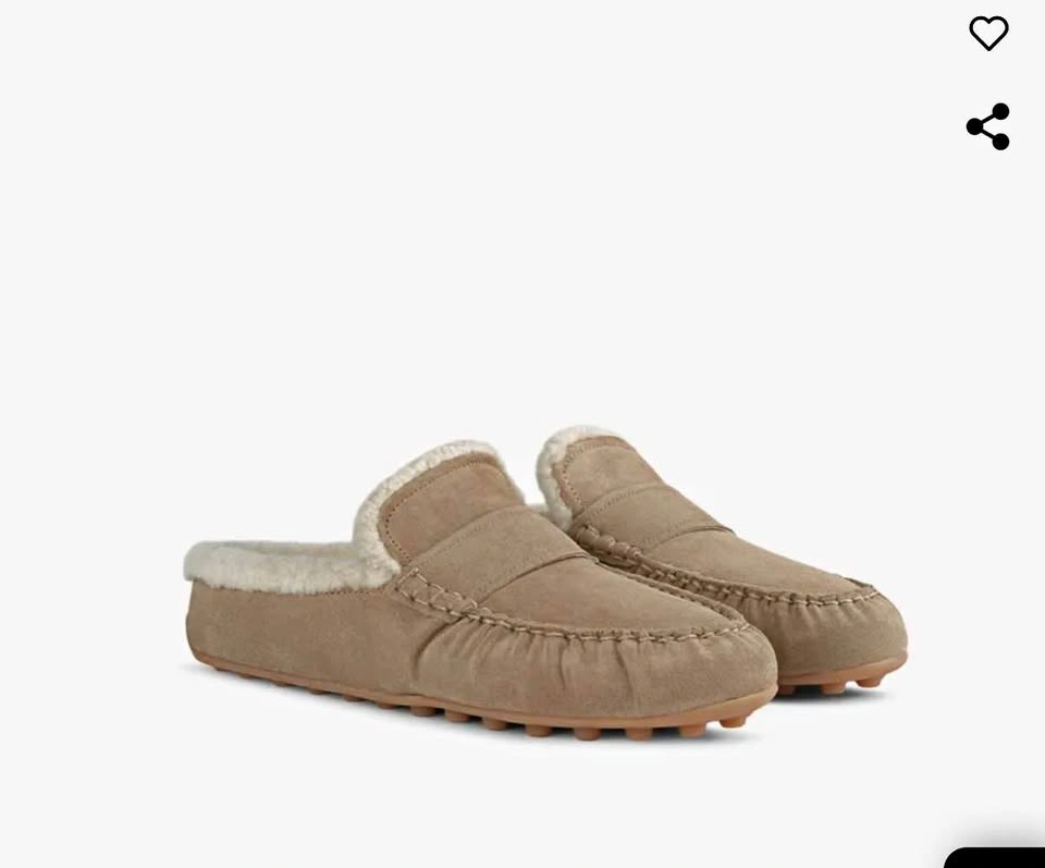 Vince Womens Chestnut Suede Loafers - Brand New