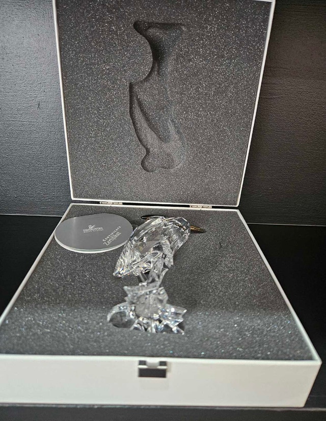 Swarovski Silver Crystal Heron