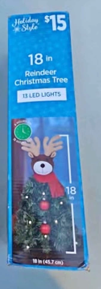 New 18" Reindeer Christmas Tree