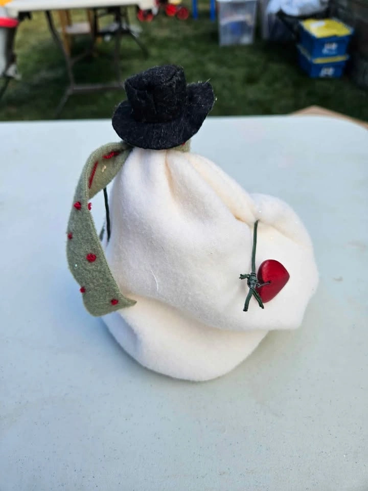 Beanbag Snowman Decoration - photo 2