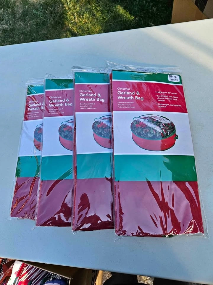 New Unopened Garland and Wreath Bags - Four Available