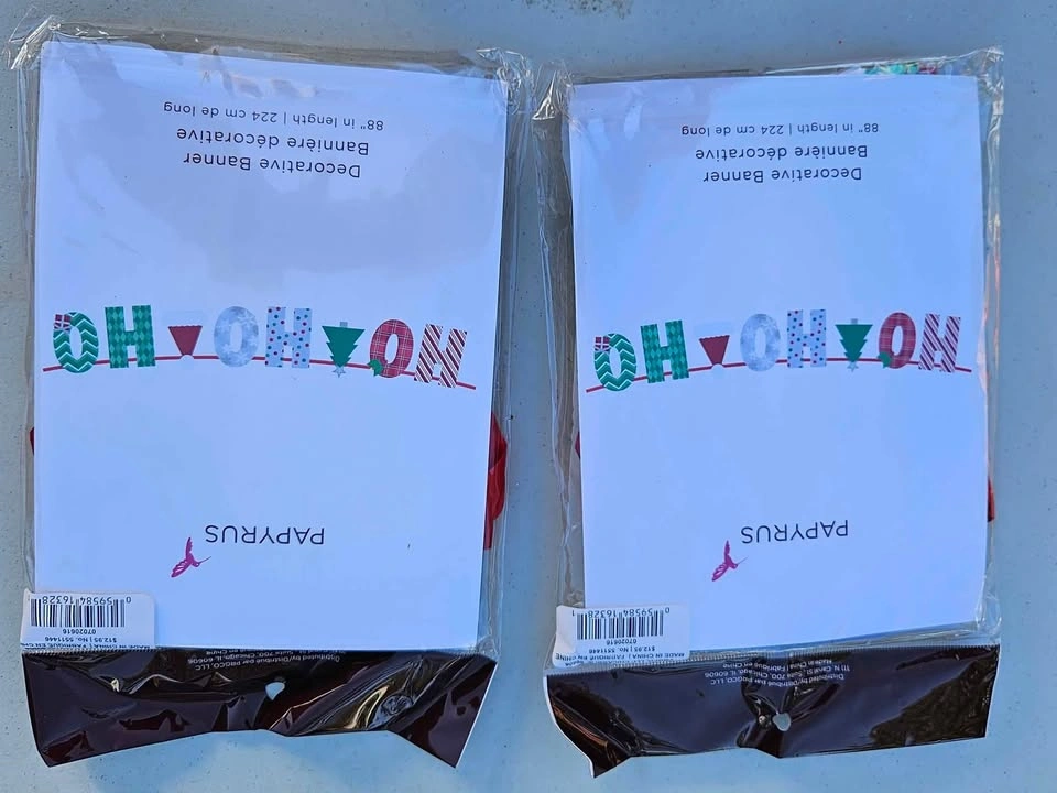 New Unopened Two Papyrus Christmas Ho Ho Ho Banners - price for - photo 2