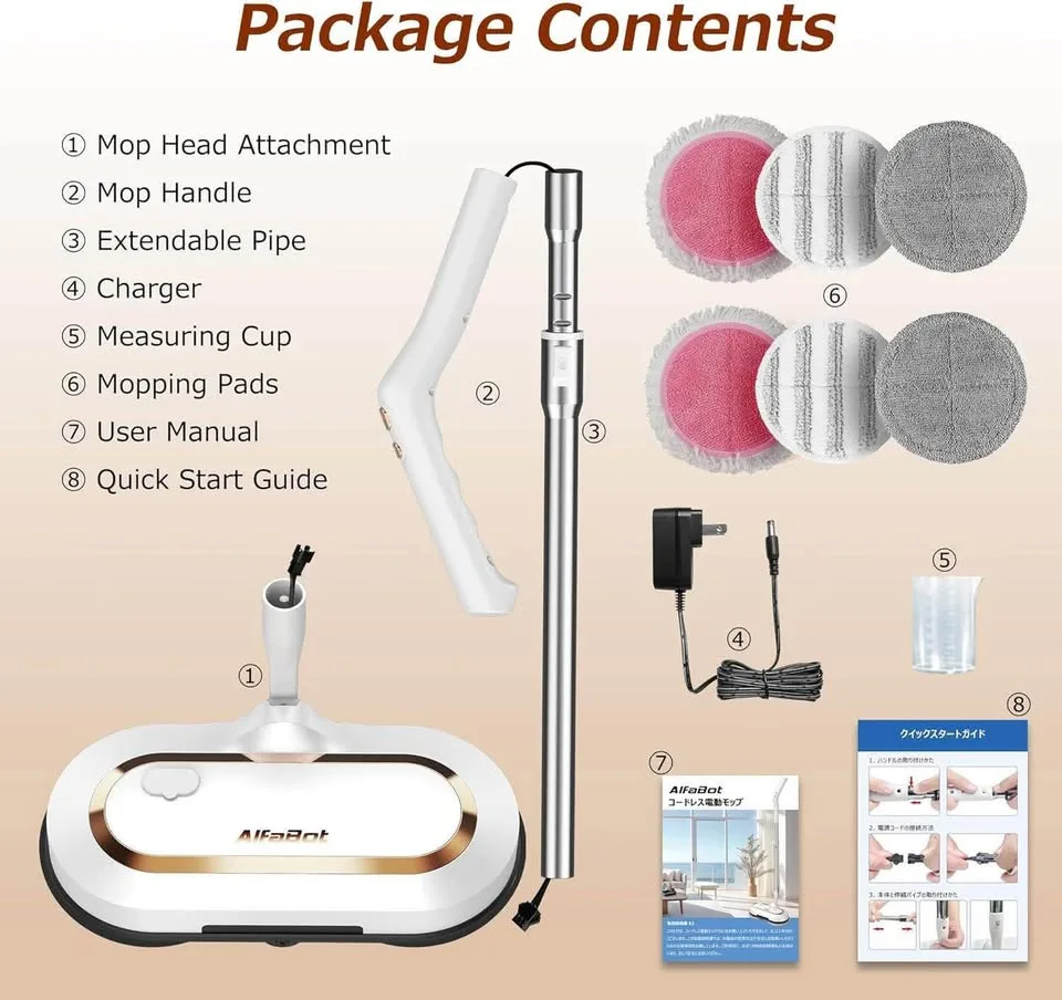 Alfabot S2 Electric spin mop - New ✅ image indicator(5)