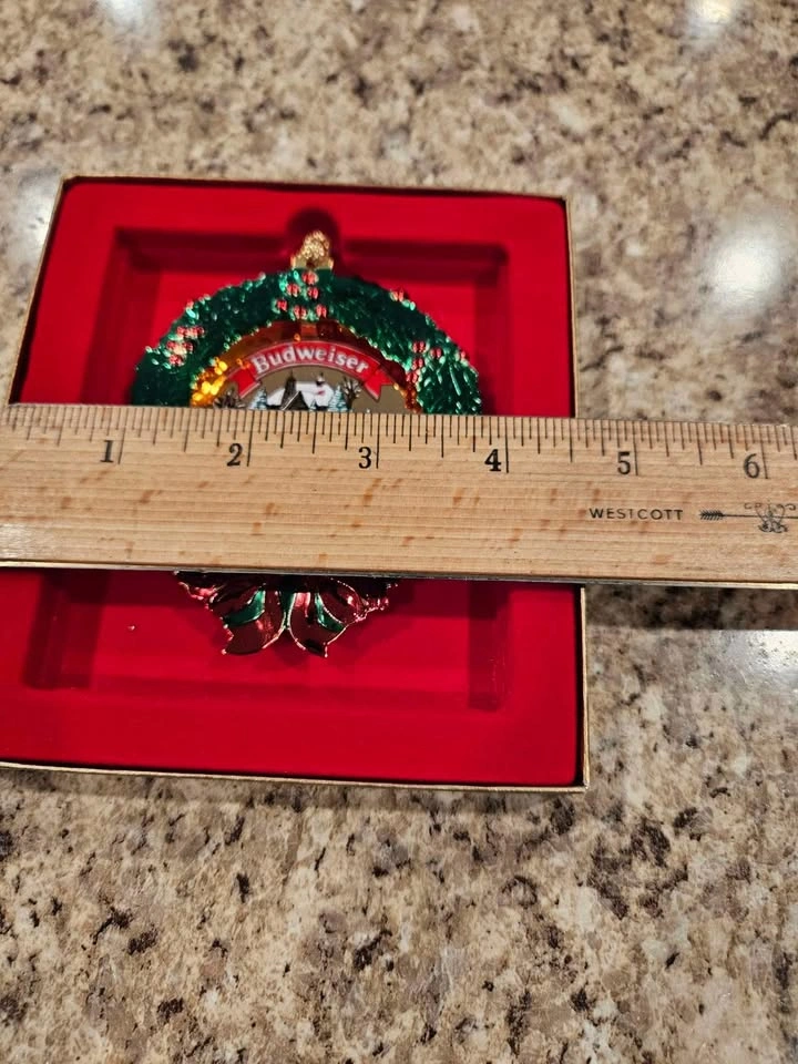 Vintage 1988 Budweiser Christmas Ornament 🎄🎄🎄 - photo 3