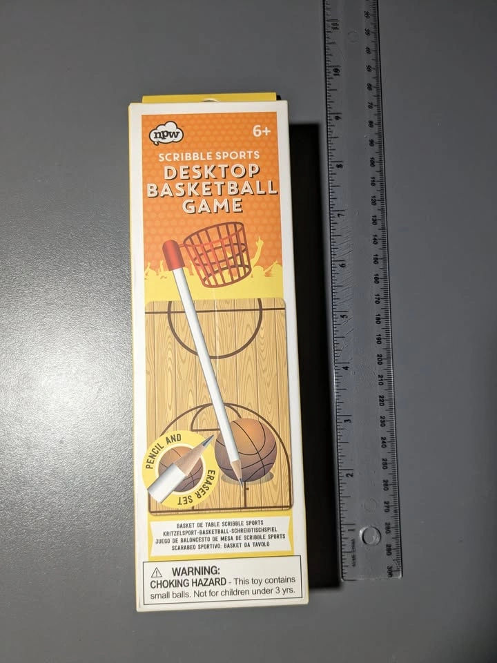 Desktop Basketball Game Pencil Top/Eraser with Play Board - photo 3