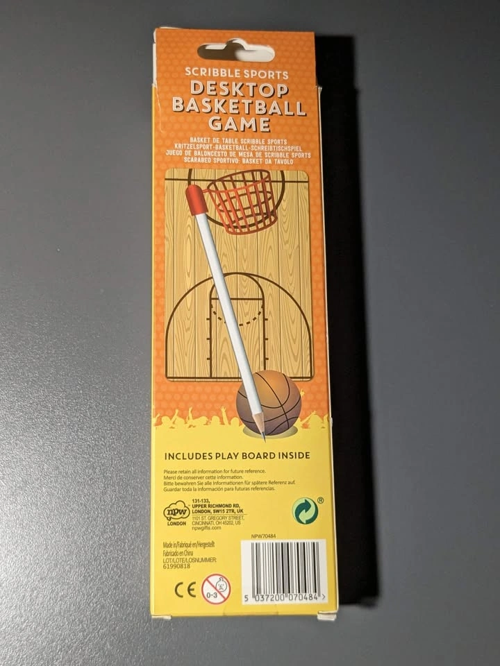 Desktop Basketball Game Pencil Top/Eraser with Play Board - photo 4