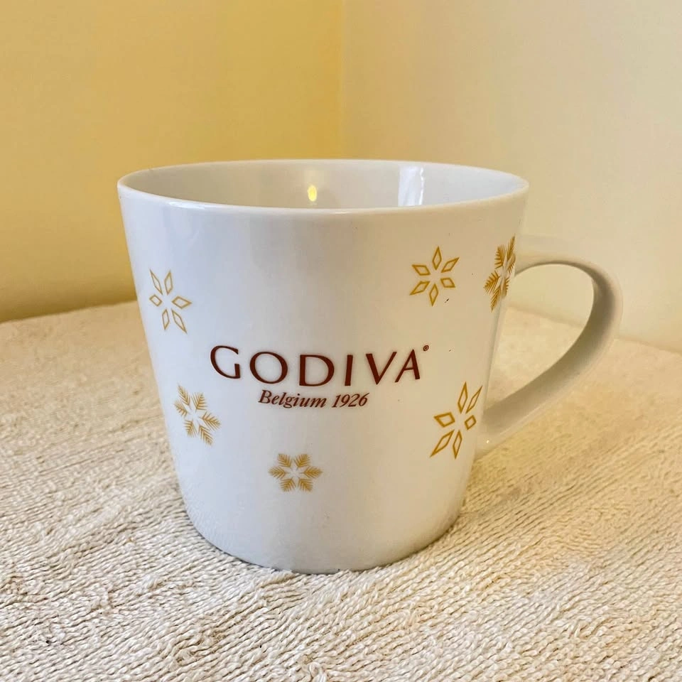 Godiva Holiday Snowflake Ceramic Mug