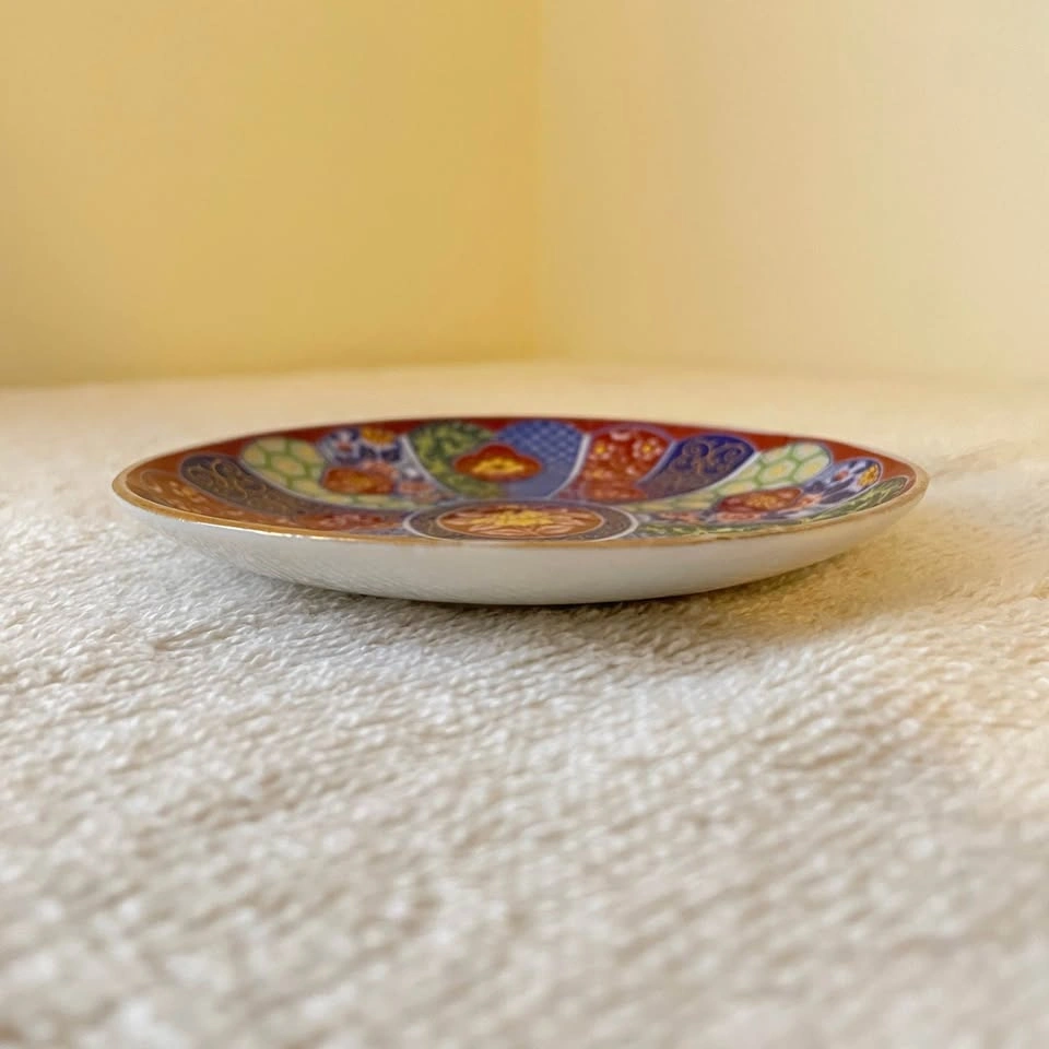 4.3" Japanese Porcelain Decorative Plate – Imari Ware (Arita) - photo 4